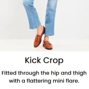 Loft Curvy Kick Crop Jeans